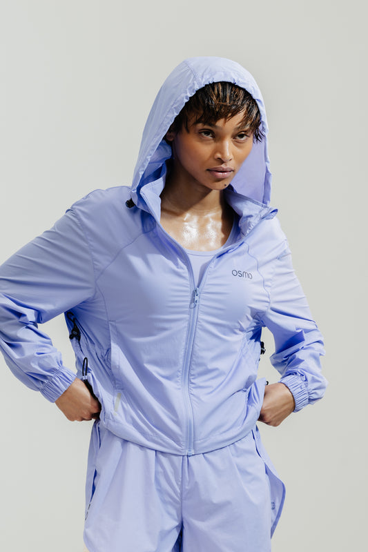 Zip-Front Active Hooded Jacket