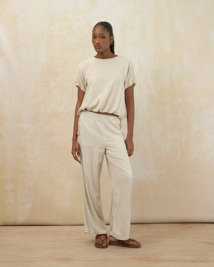 Relaxed Fit Bubble Hem