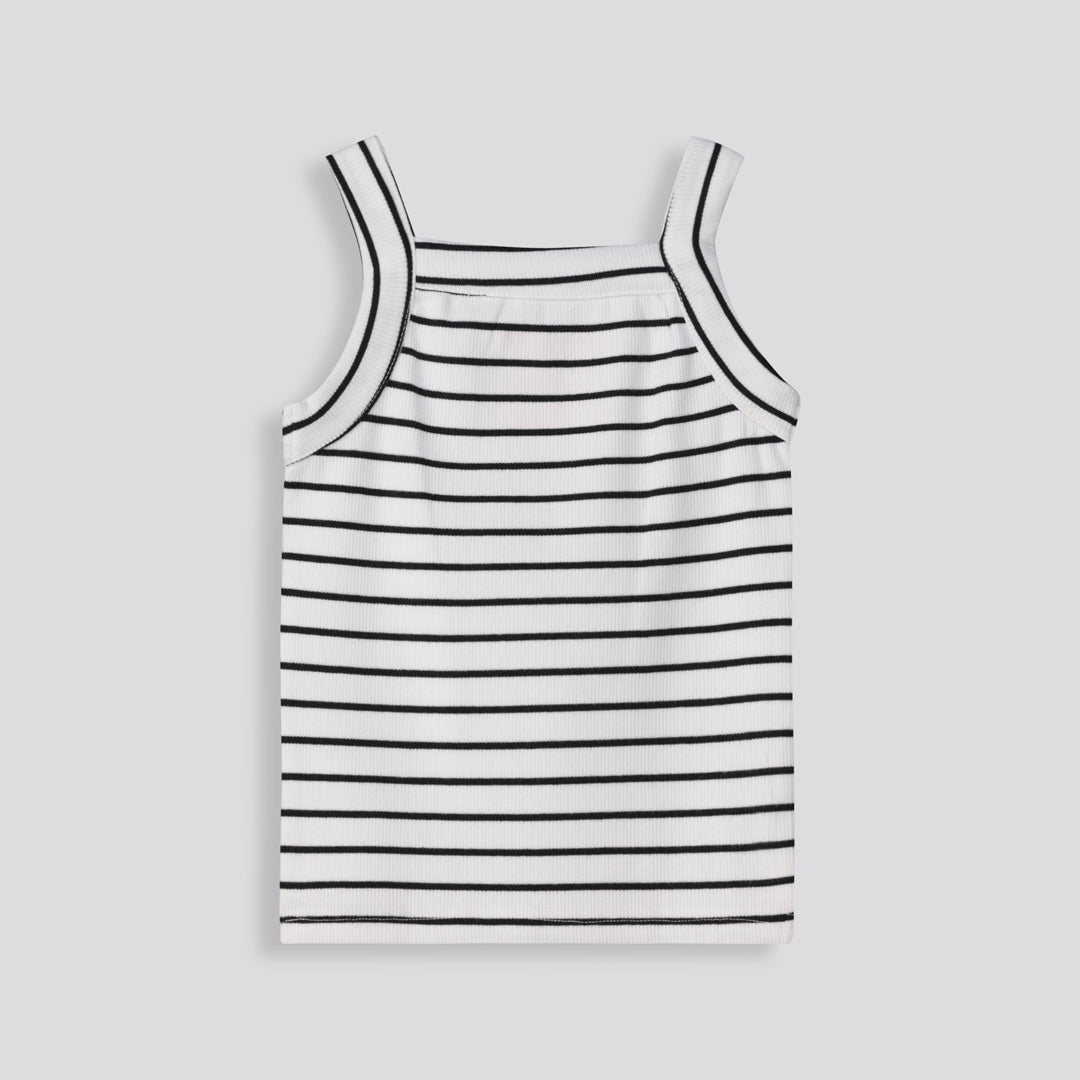 Girls Stripe Ribbed Tank