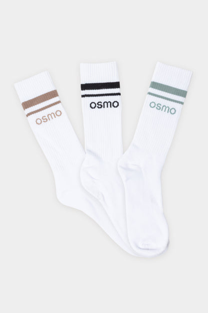 Longer Length Socks 3pk