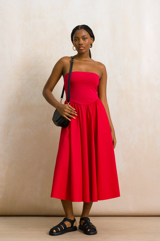Bandeau Combo Dress