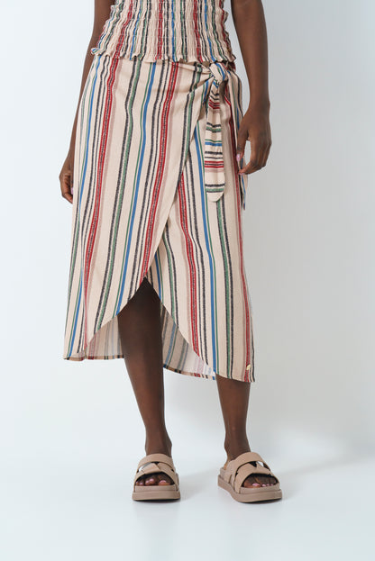 Mock Wrap Skirt