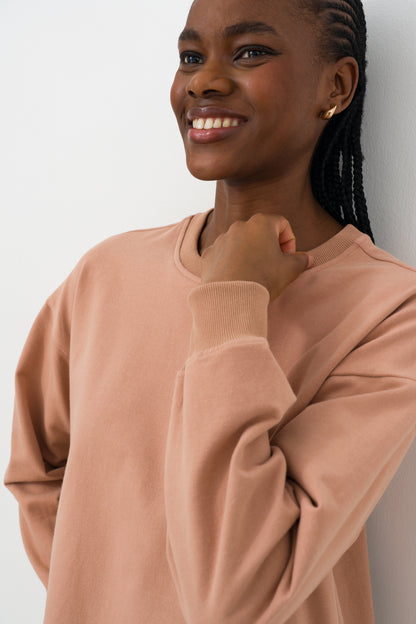 Scoop Hem Sweat Dress