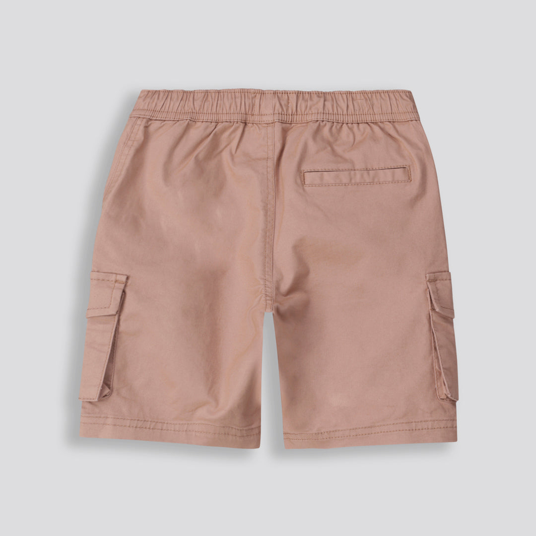 Boys Cargo Shorts _ 153129 _ Biscuit