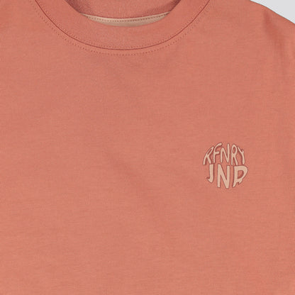 Girls Cropped Tee _ 153143 _ Rust