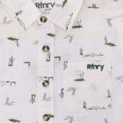 Boys Printed Shirt _ 153166 _ Off White