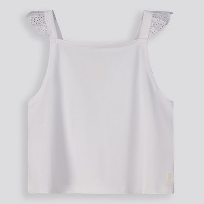 Girls Swing Top _ 153248 _ Optic White