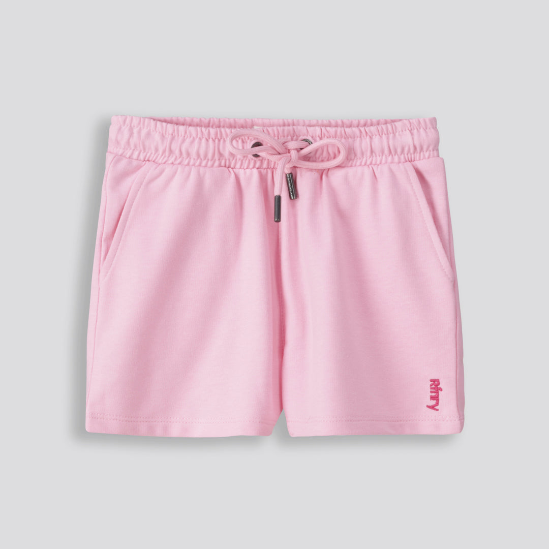 Girls Track Shorts _ 153270 _ Pink