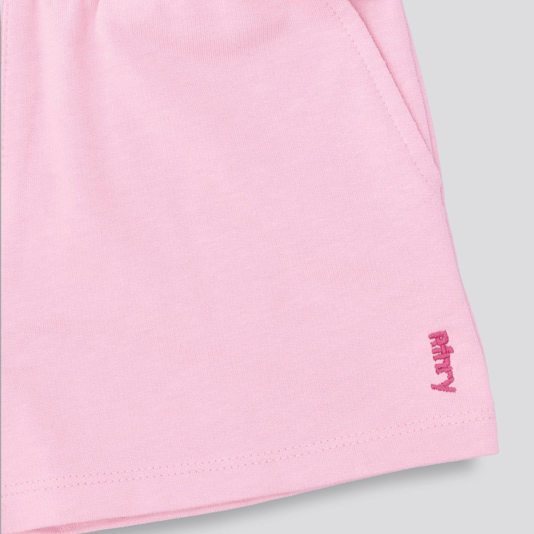 Girls Track Shorts _ 153270 _ Pink
