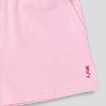 Girls Track Shorts _ 153270 _ Pink