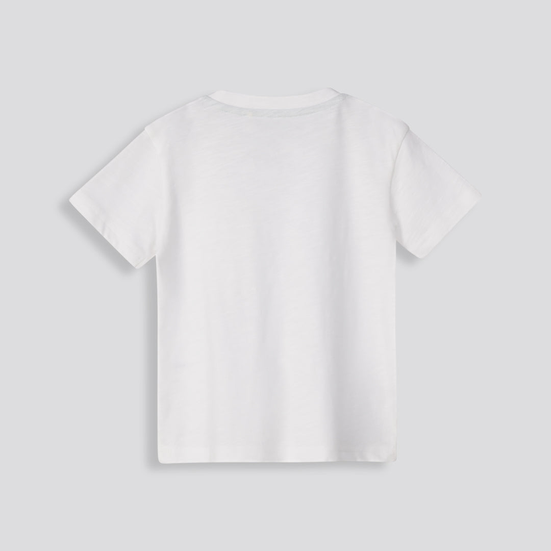 Boys Pocket Tee _ 153274 _ Optic White