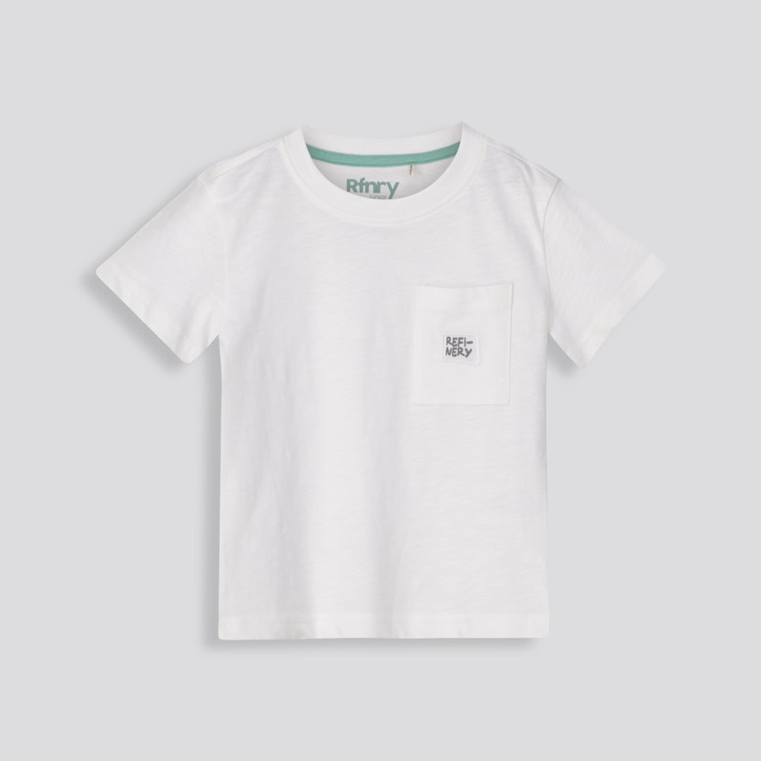 Boys Pocket Tee _ 153274 _ Optic White