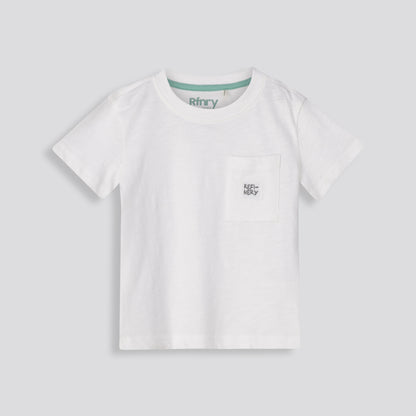 Boys Pocket Tee _ 153274 _ Optic White