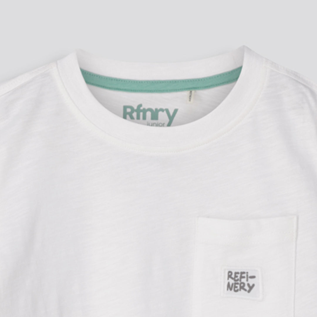 Boys Pocket Tee _ 153274 _ Optic White