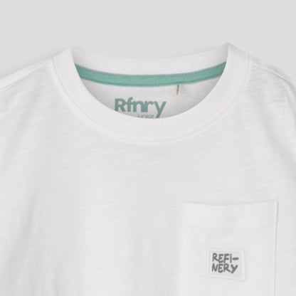 Boys Pocket Tee _ 153274 _ Optic White