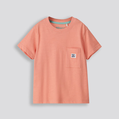 Boys Pocket Tee _ 153274 _ Rust