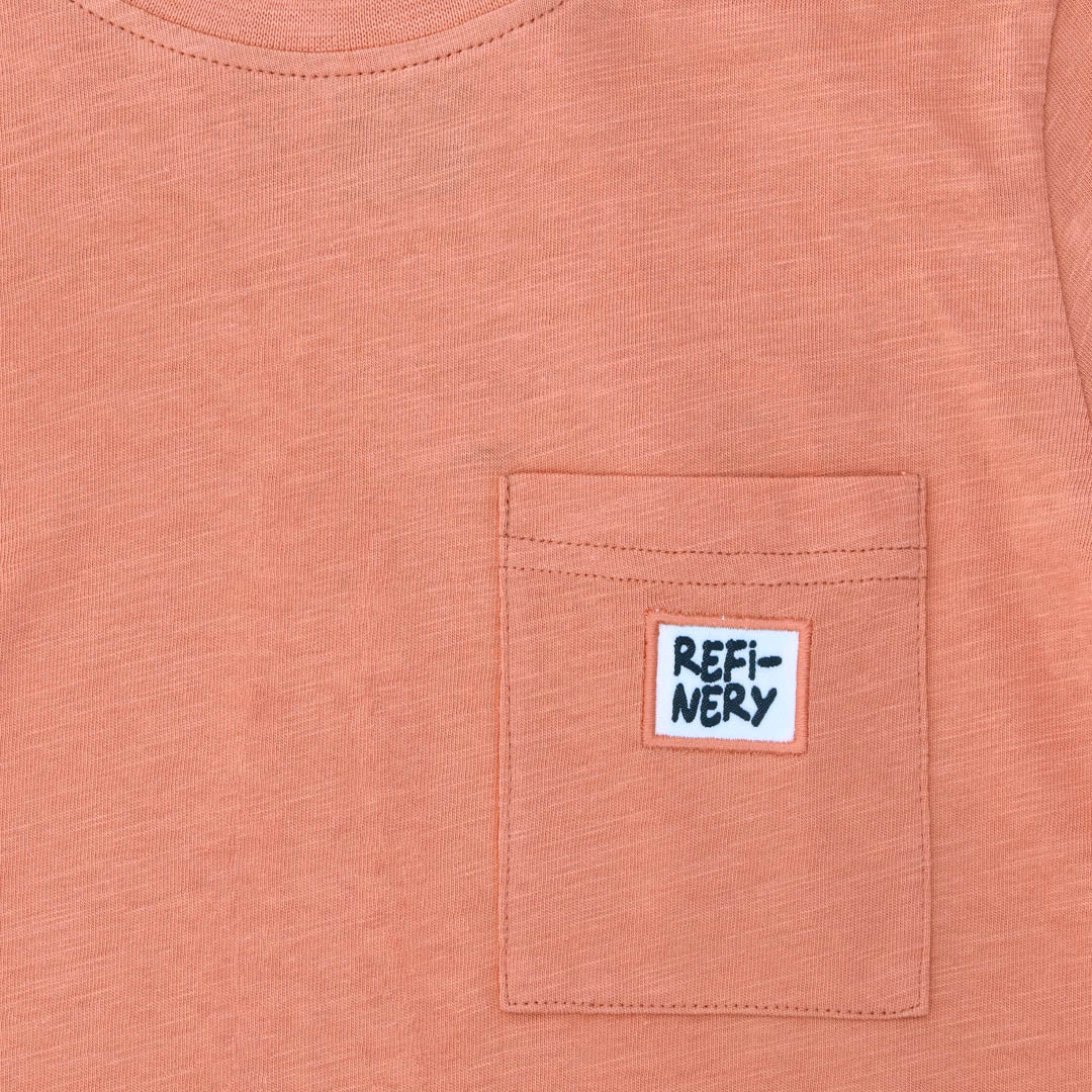 Boys Pocket Tee _ 153274 _ Rust