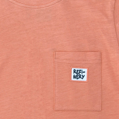 Boys Pocket Tee _ 153274 _ Rust