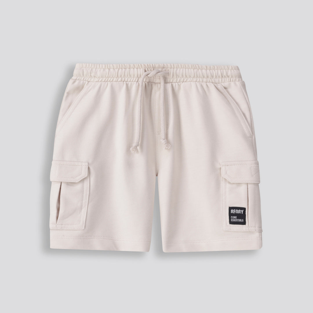 Boys Trackie Shorts _ 153369 _ Cement