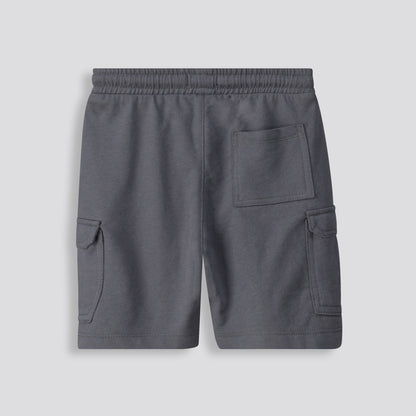 Boys Trackie Shorts _ 153369 _ Charcoal