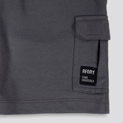 Boys Trackie Shorts _ 153369 _ Charcoal