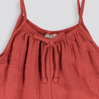 Girls Jumpsuit _ 153404 _ Brick