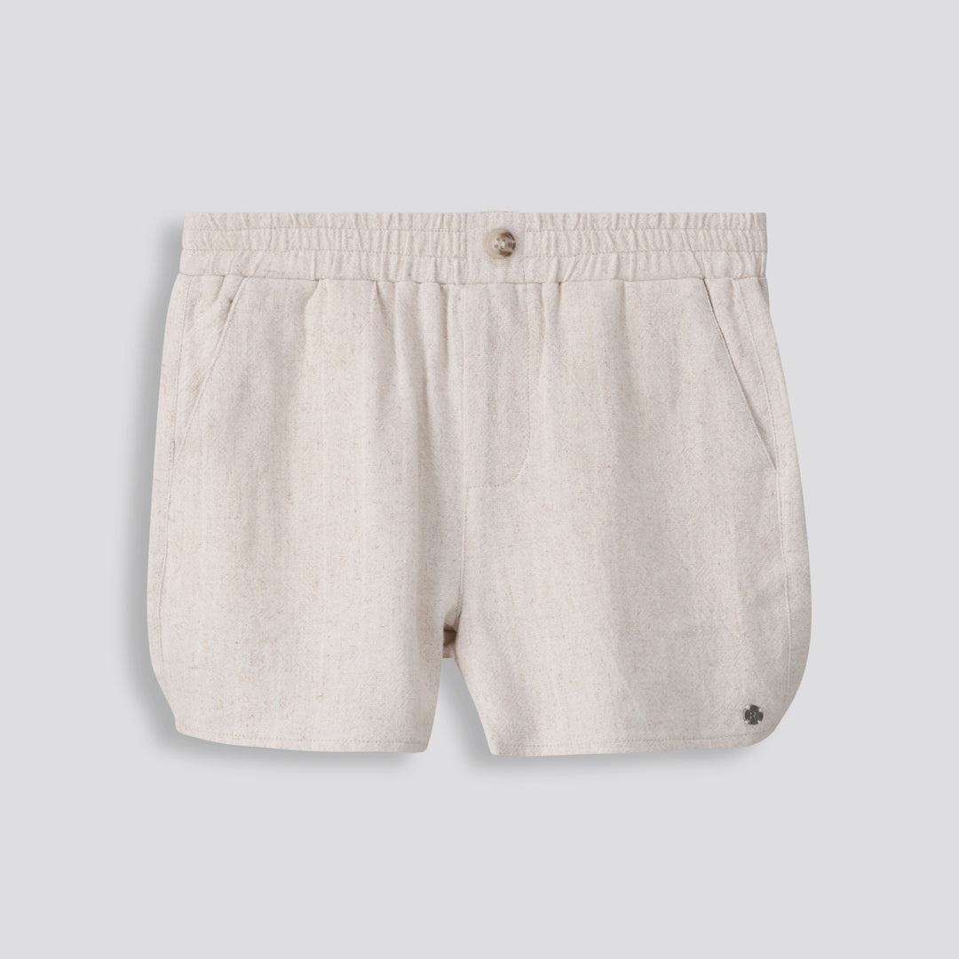 Girls Linen - Like Shorts _ 153424 _ Natural