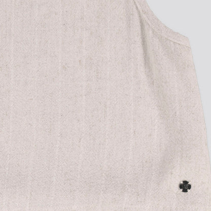Girls Linen-Like Top _ 153427 _ Natural