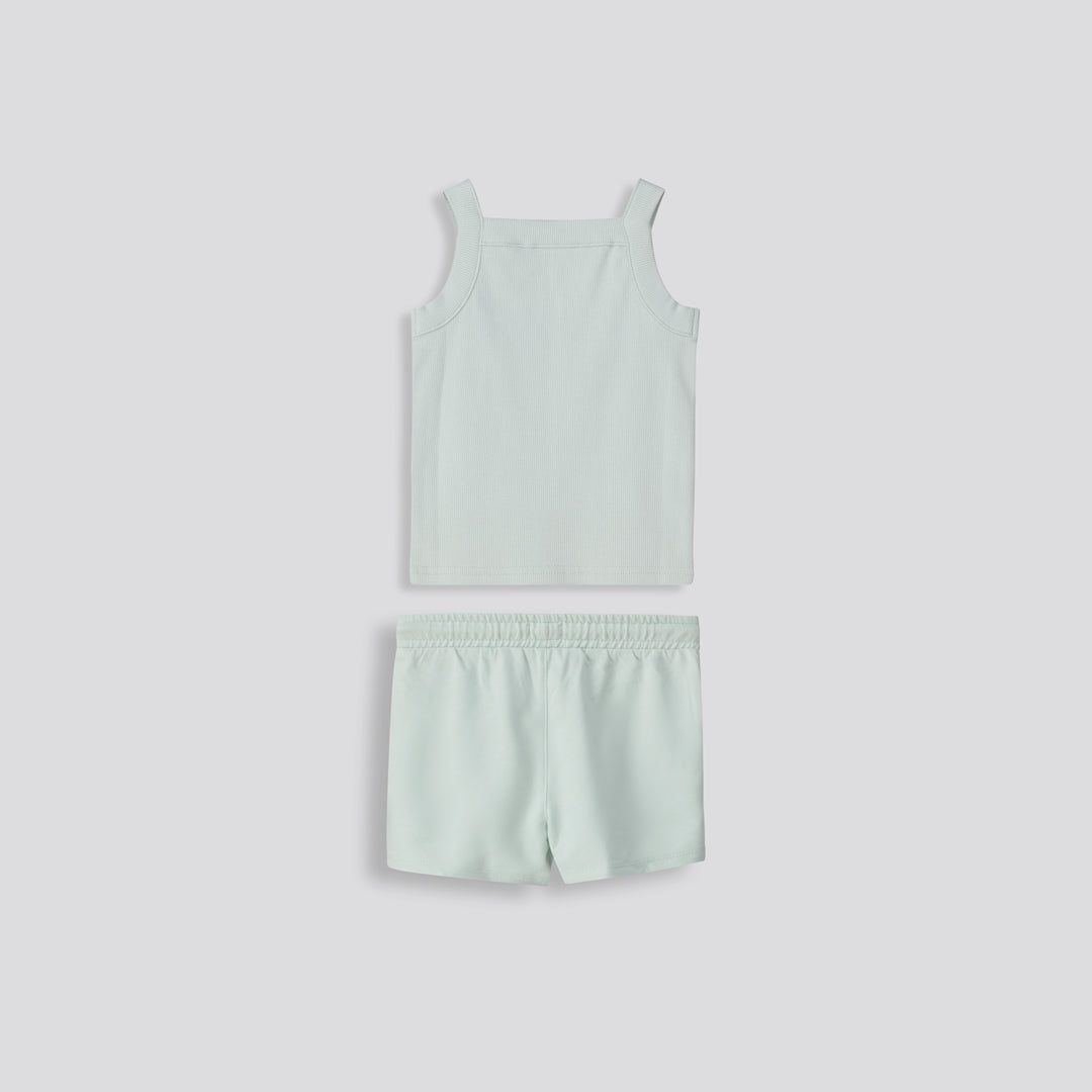 Girls Ribbed Tank Top _ 153547 _ Sage