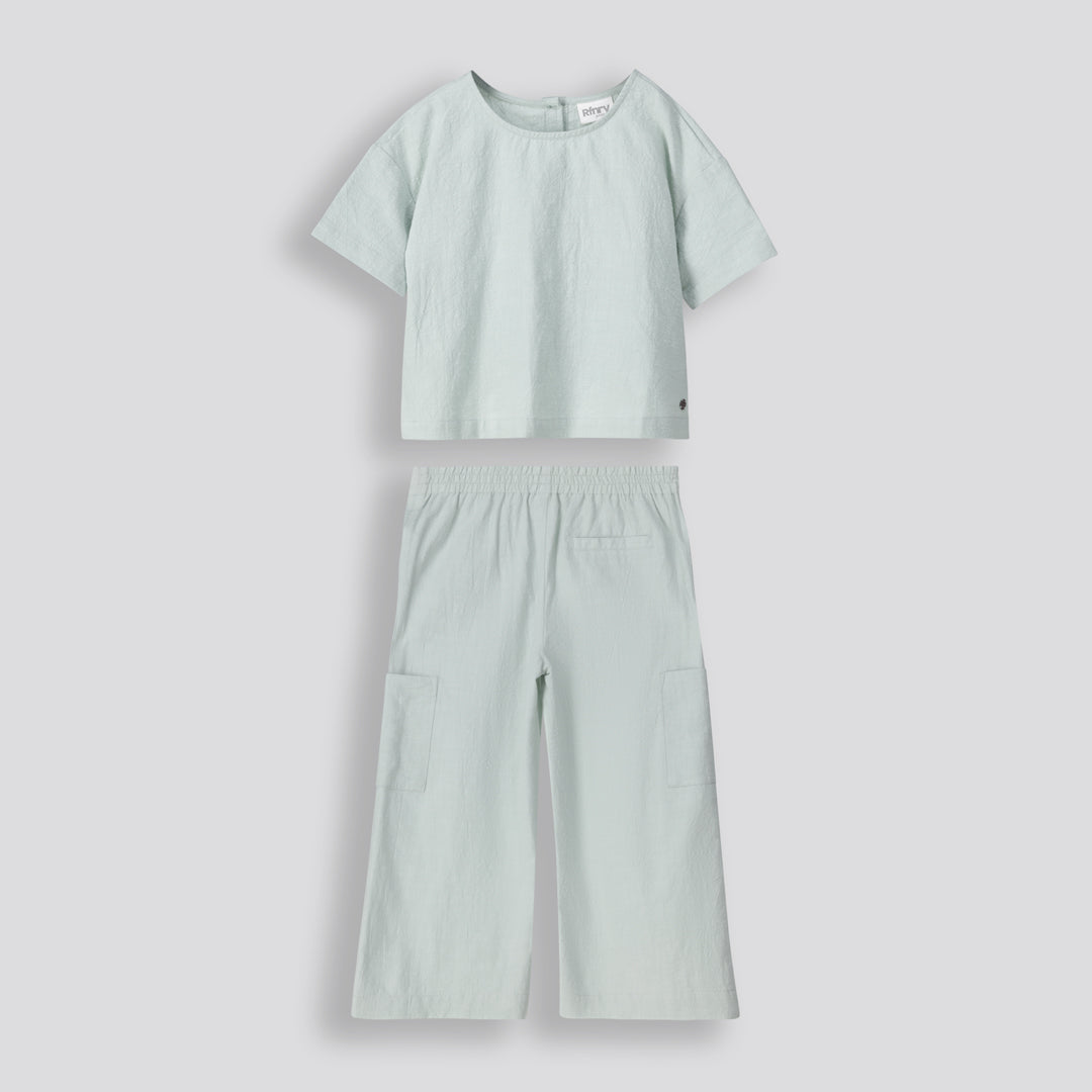 Girls Cargo Pants _ 153557 _ Sage