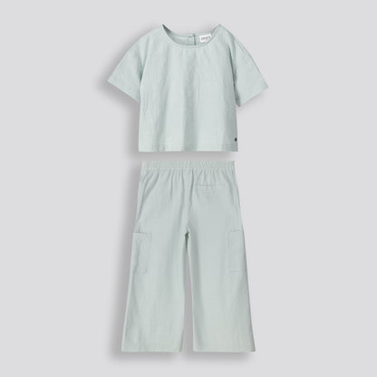Girls Cargo Pants _ 153557 _ Sage