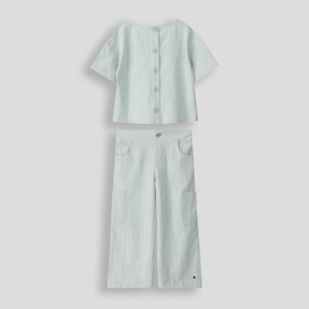 Girls Cargo Pants _ 153557 _ Sage
