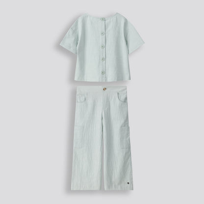 Girls Cargo Pants _ 153557 _ Sage