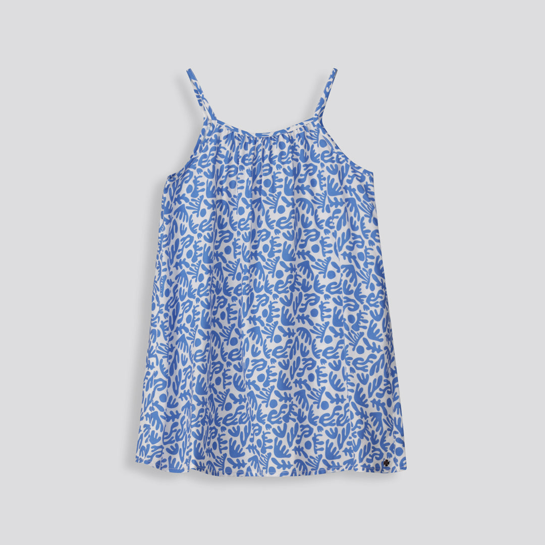 Girls Trapese Short Dress _ 153573 _ Blue