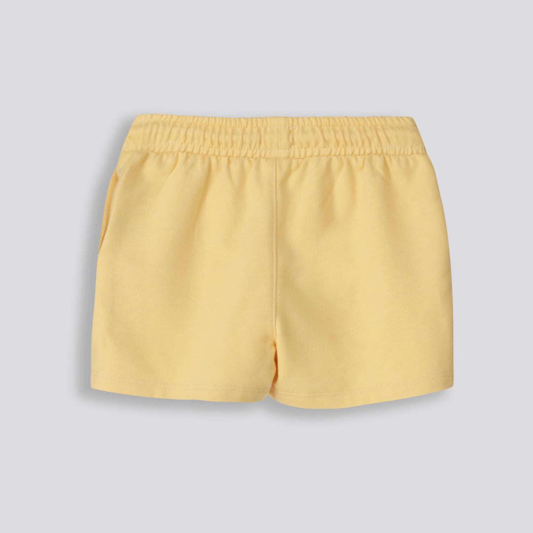 Girls Fleece Shorts _ 154319 _ Yellow