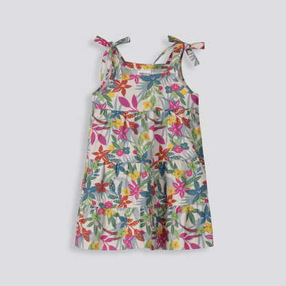 Girls Short Tiered Dress _ 154777 _ Multi