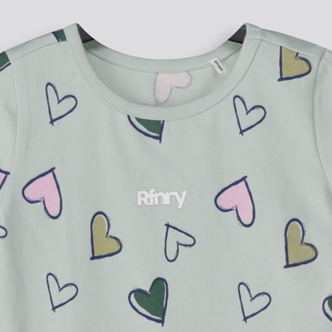Girls Crewneck Tee _ 154809 _ Sage