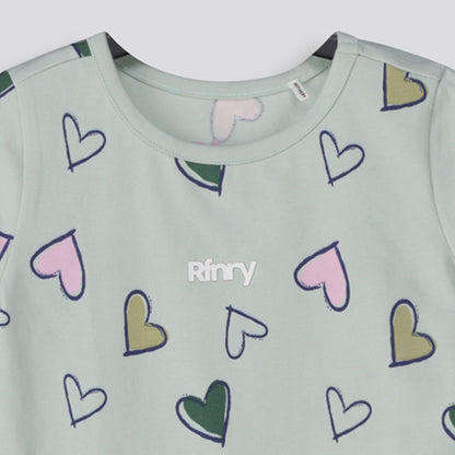 Girls Crewneck Tee _ 154809 _ Sage