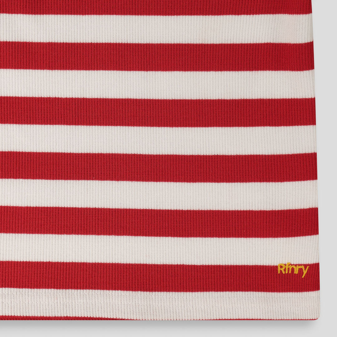 Girls Ribbed Tee _ 154813 _ Red