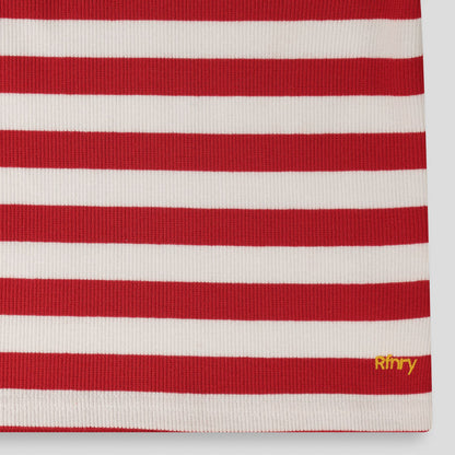 Girls Ribbed Tee _ 154813 _ Red