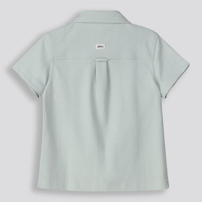 Boys Textured Shirt _ 154861 _ Sage