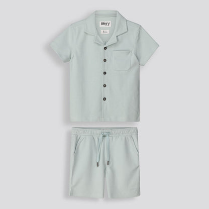 Boys Textured Shirt _ 154861 _ Sage