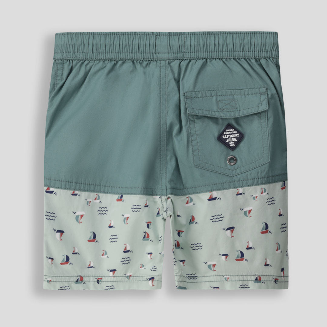 Boys Pool Shorts _ 155104 _ Green