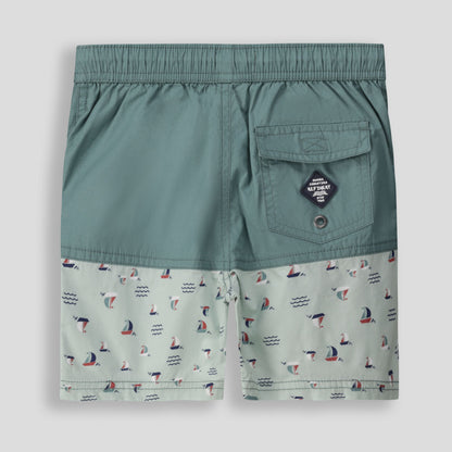 Boys Pool Shorts _ 155104 _ Green