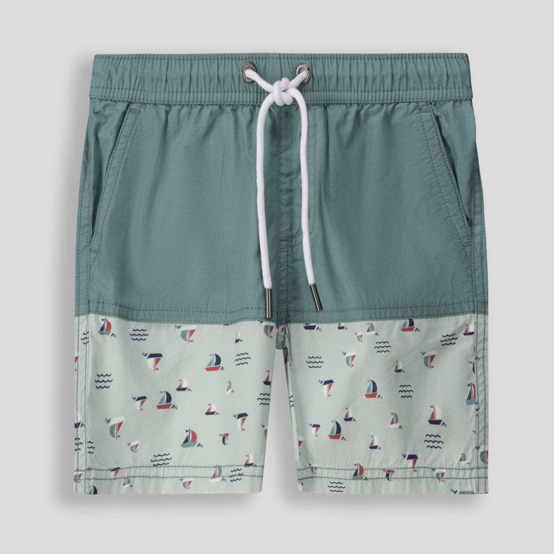 Boys Pool Shorts _ 155104 _ Green