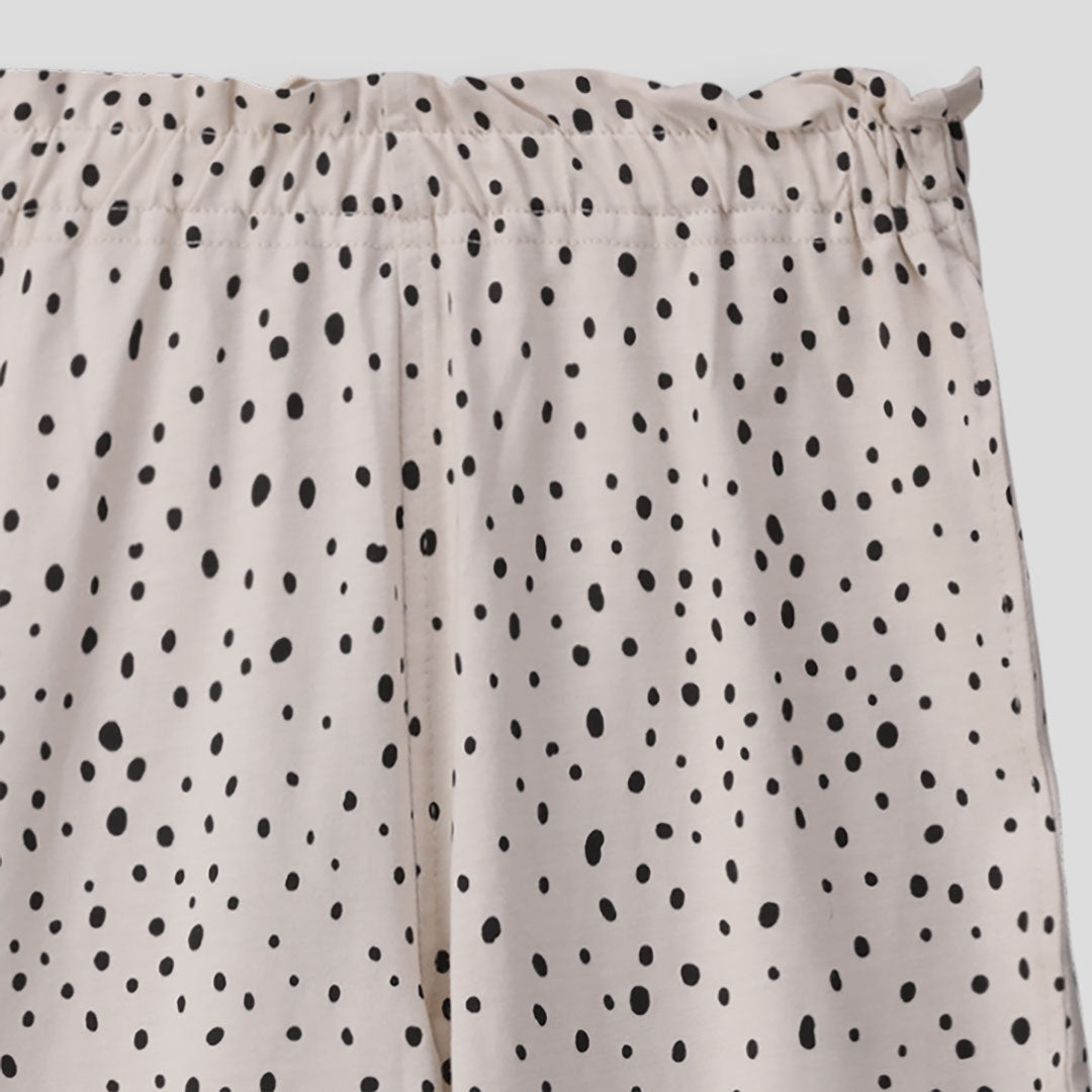 Girls Printed Pants _ 155107 _ Stone