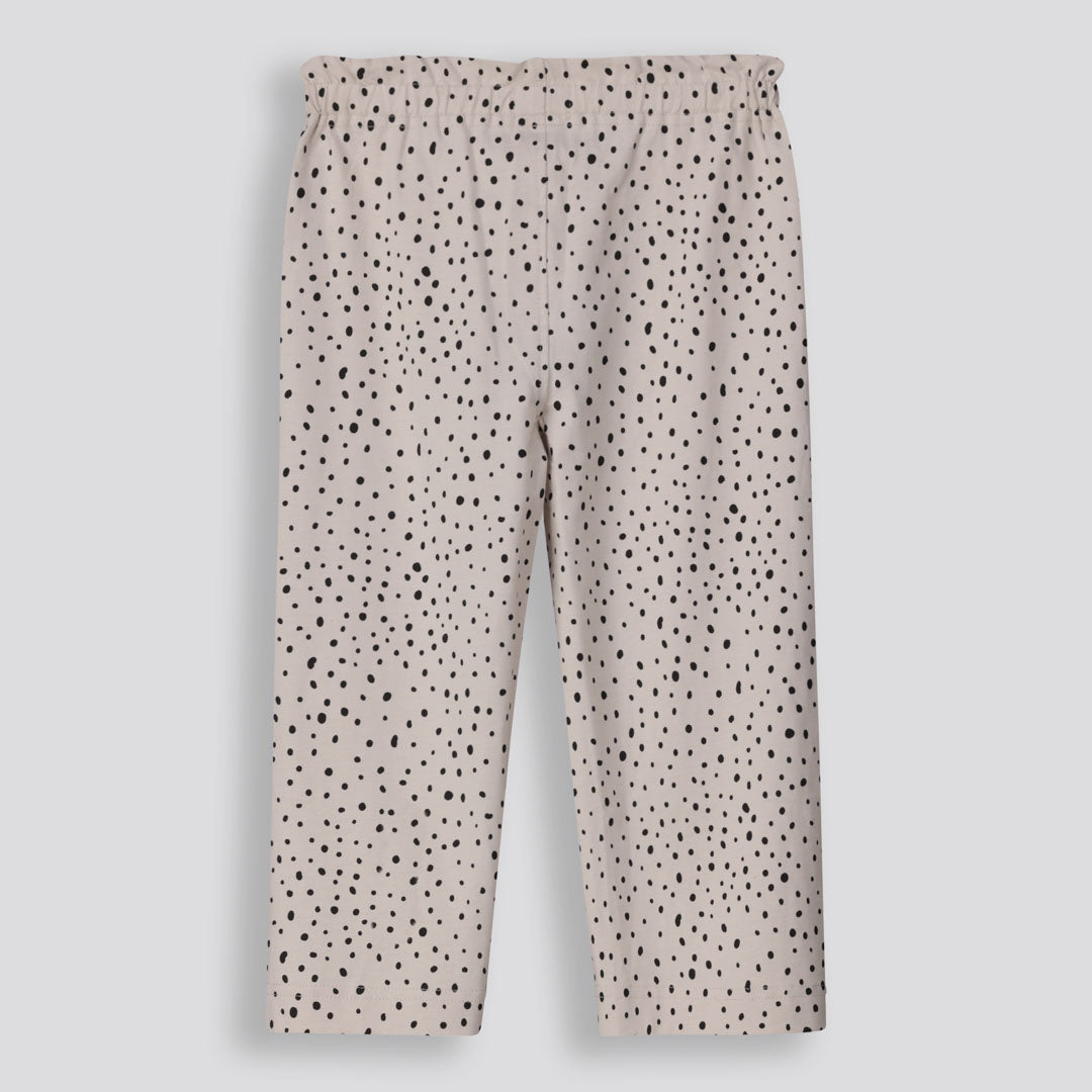 Girls Printed Pants _ 155107 _ Stone