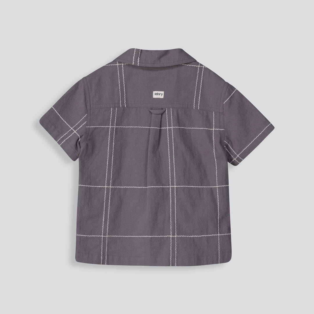 Boys Printed Shirt _ 155273 _ Charcoal