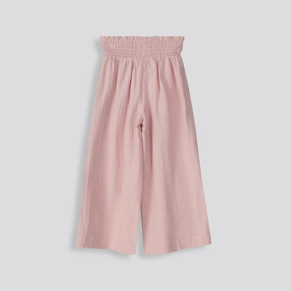 Girls Shirred Waist Pants _ 155383 _ Pink