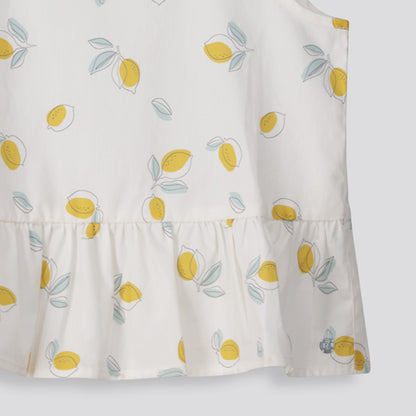 Girls Peplum Tank Top _ 155384 _ Milk